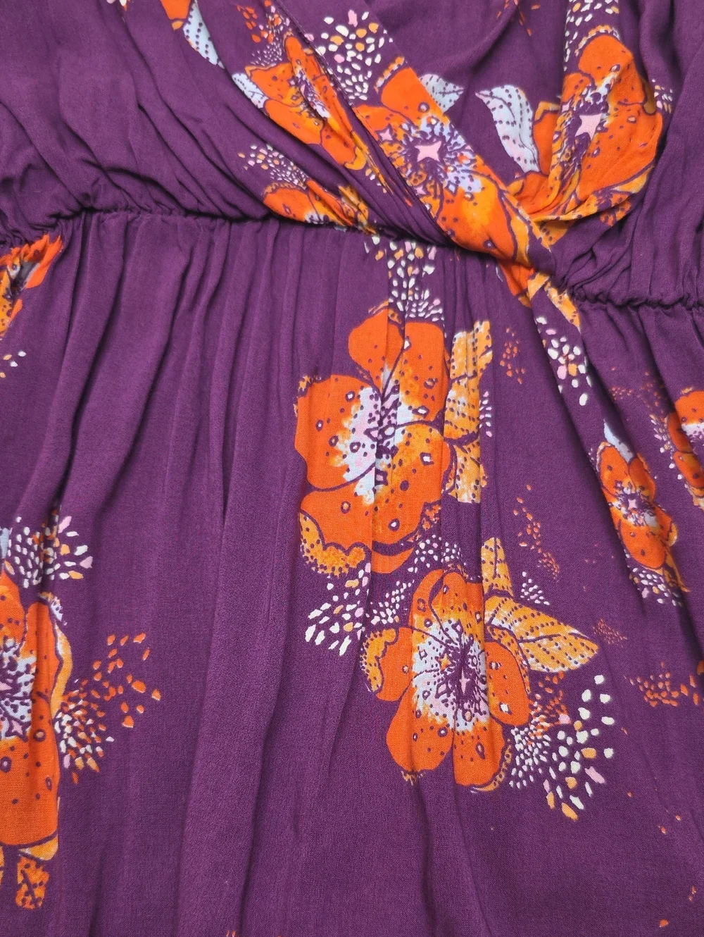Free People-Tuscan Dreams Tunic In Plum. Size M